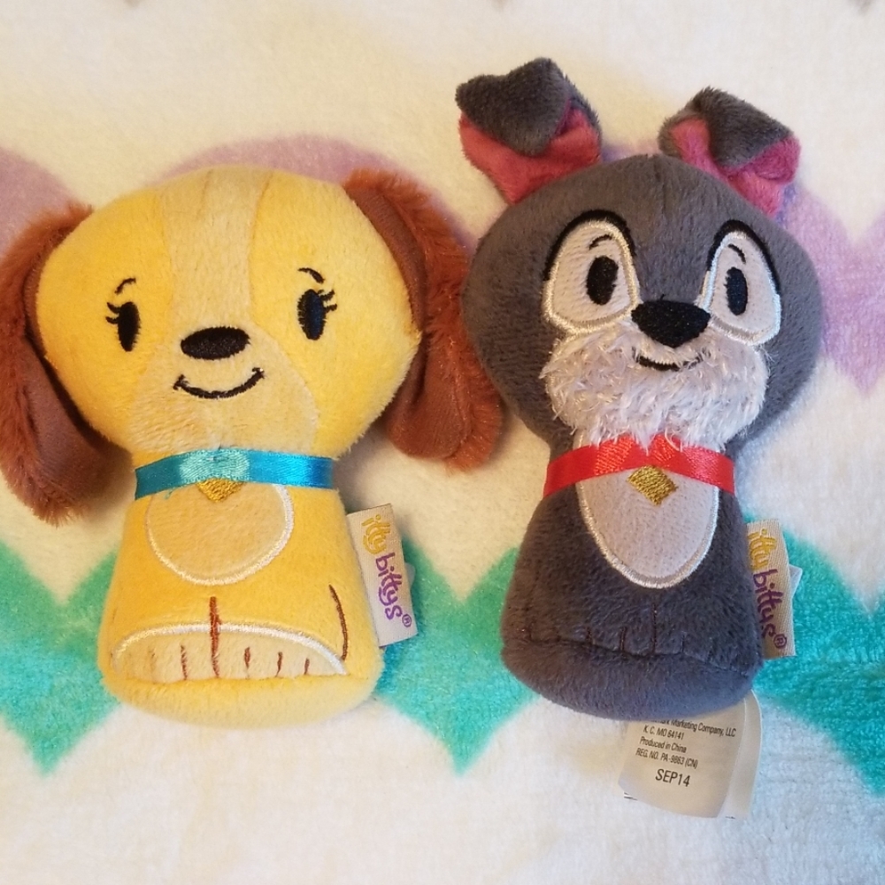 Itty Bittys Hallmark Plush Kids Lady & The Tramp - Picture 1 of 4